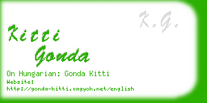 kitti gonda business card